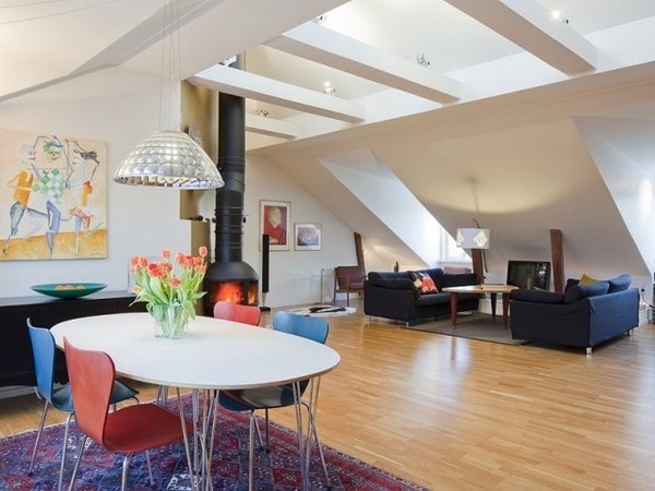 loft daire dekorasyonu 17