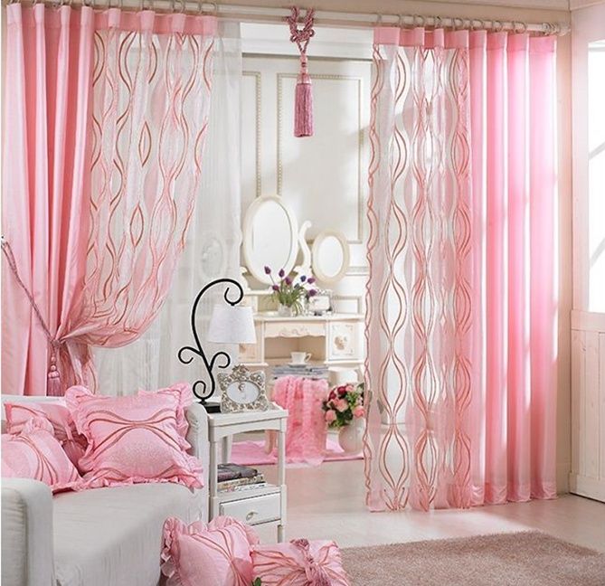 pembe-salon-perde-modelleri