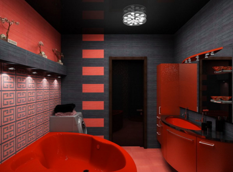 siyah-kırmızı-banyo-dekorasyonu-kırmızı-küvet-modelleri-2016-siyah-kırmızı-banyo-dekorasyonu