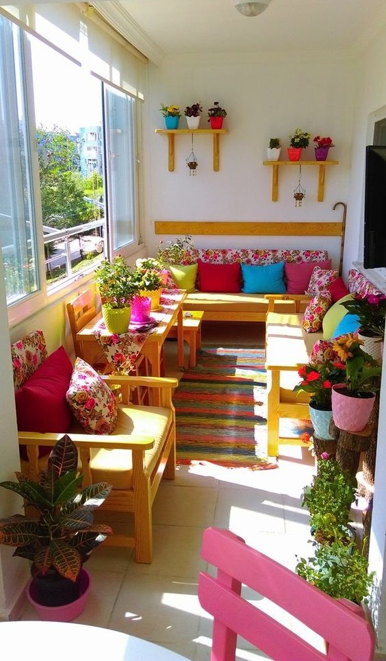 küçük balkon dekorasyonu