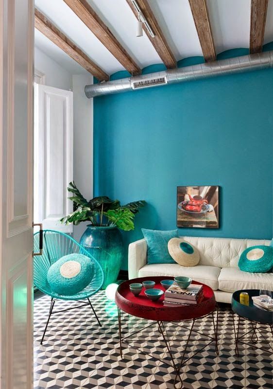 Renkli Ve Dinamik Salon Dekorasyonları