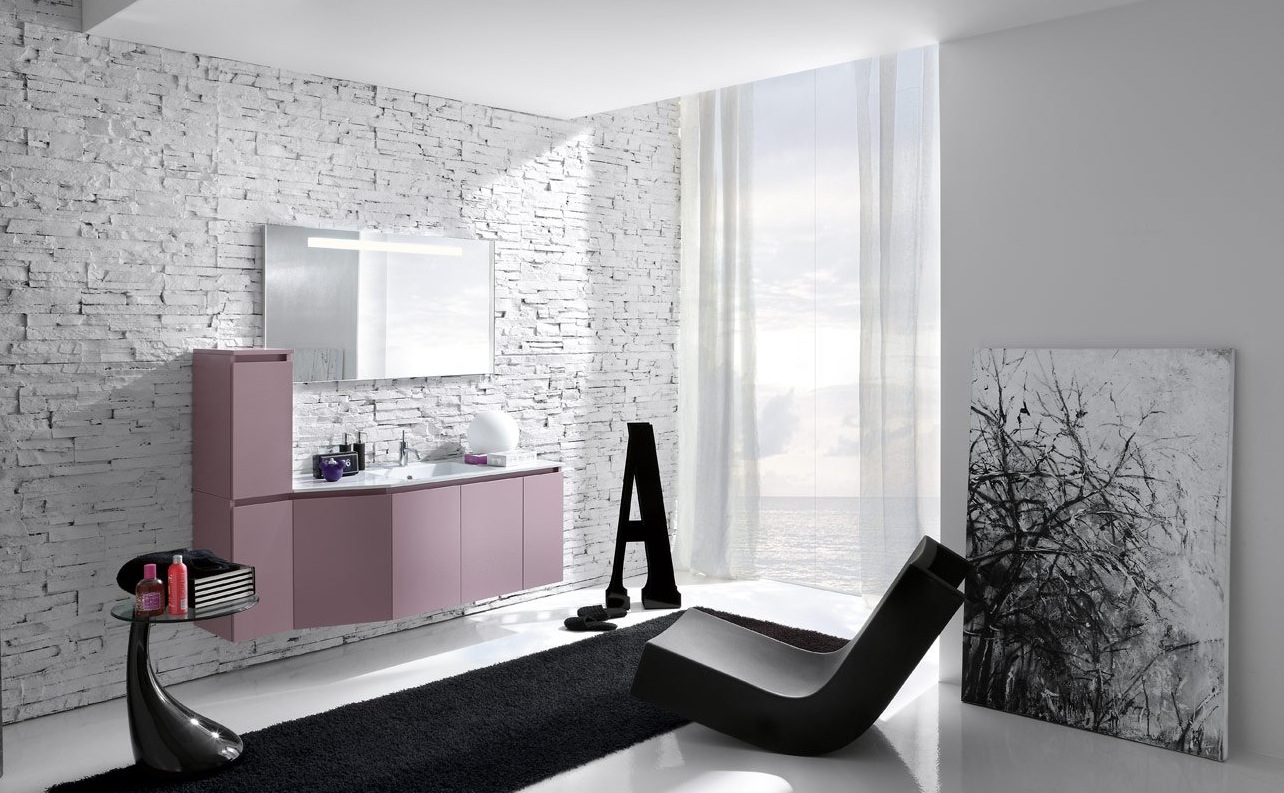 İtalyan tarzı banyo dekorasyonu banyo koltuğu