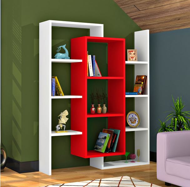 dekoratif modern kitaplik modelleri